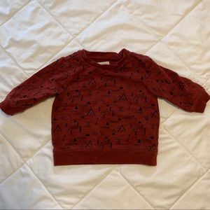 Camp theme baby pullover sweatshirt